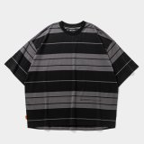TIGHTBOOTH/BORDER S/S T-SHIRT（Black/Charcoal）［ボーダーT-25夏］