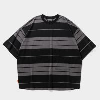 TIGHTBOOTH/BORDER S/S T-SHIRT（Black/Charcoal）［ボーダーT-25夏］