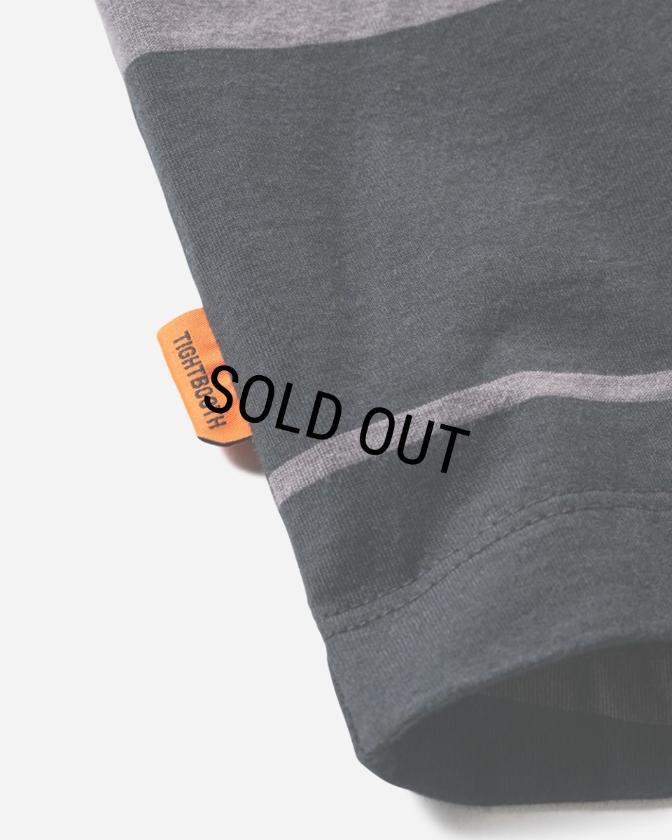 画像5: 【30%OFF】TIGHTBOOTH/BORDER S/S T-SHIRT（Black/Charcoal）［ボーダーT-25夏］ (5)