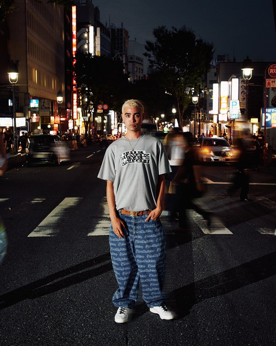 画像3: BlackEyePatch/WAVY OG LABEL TEE（BLACK） (3)