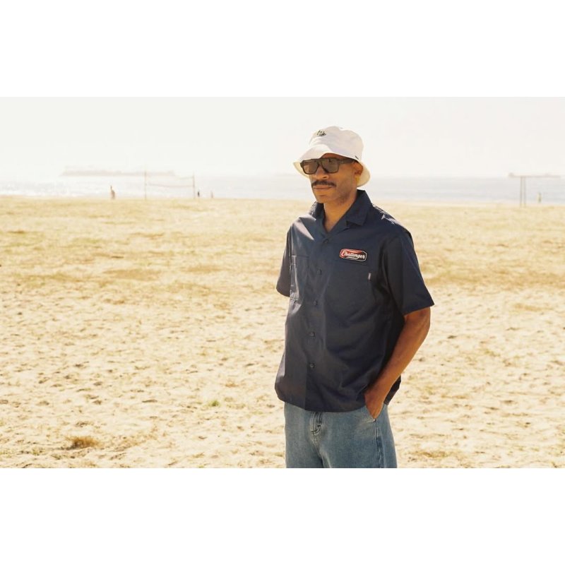 画像3: CHALLENGER/S/S PATCHED WORK SHIRT（NAVY）［パッチドワークシャツ-25春夏］