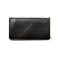 画像2: CALEE/SILVER STAR CONCHO LEATHER LONG WALLET（BLACK）［レザーロングウォレット-25春夏］ (2)