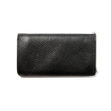画像2: CALEE/SILVER STAR CONCHO LEATHER LONG WALLET（BLACK）［レザーロングウォレット-25春夏］ (2)
