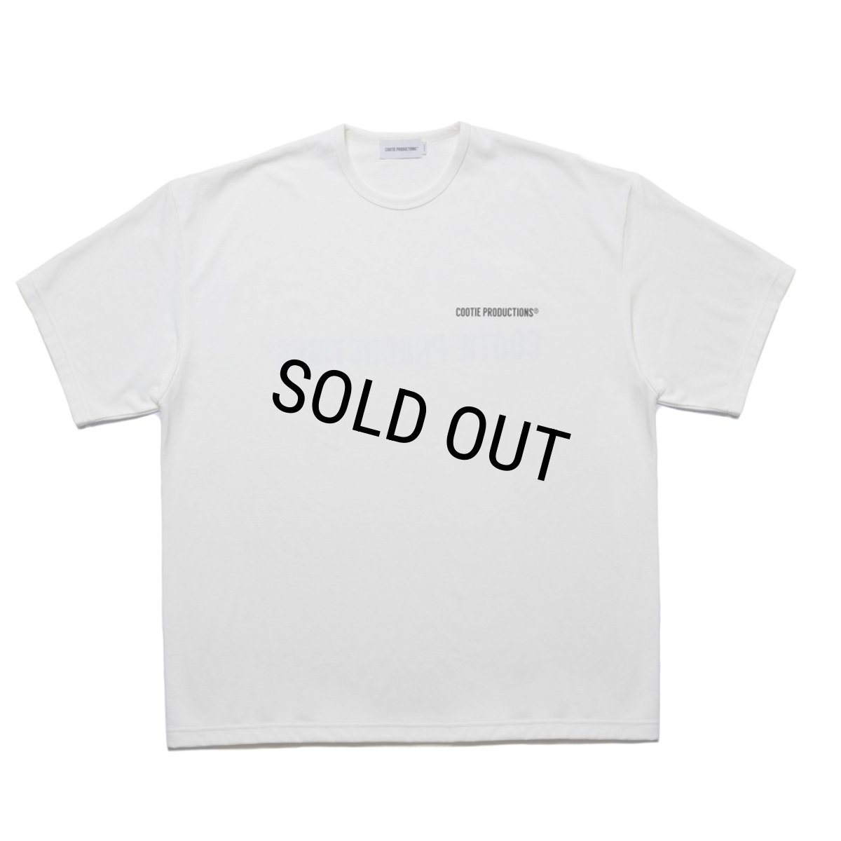 画像2: COOTIE PRODUCTIONS/Dry Tech Jersey Oversized S/S Tee（White）［ドライテックオーバーサイズT-25秋冬］ (2)