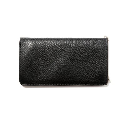 画像2: CALEE/SILVER STAR CONCHO LEATHER LONG WALLET（BLACK）［レザーロングウォレット-25春夏］