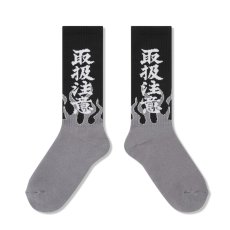 画像2: BlackEyePatch/HWC FLAMES SOCKS（MULTI） (2)