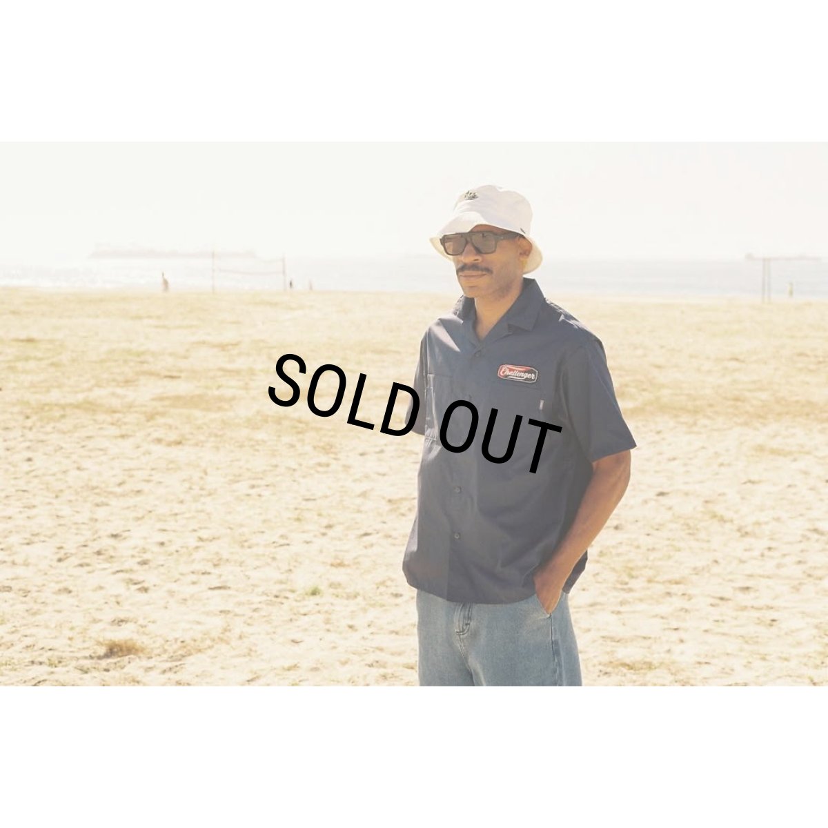 画像3: CHALLENGER/S/S PATCHED WORK SHIRT（NAVY）［パッチドワークシャツ-25春夏］ (3)