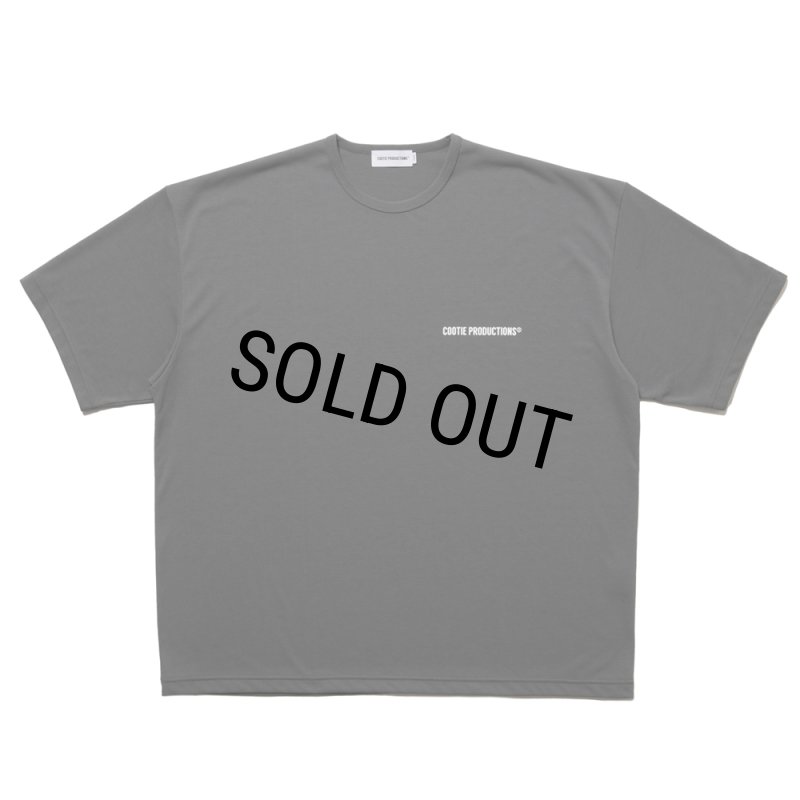 COOTIE PRODUCTIONS/Dry Tech Jersey Oversized S/S Tee（Gray