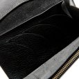 画像4: CALEE/SILVER STAR CONCHO LEATHER LONG WALLET（BLACK）［レザーロングウォレット-25春夏］ (4)