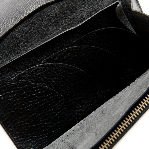 画像4: CALEE/SILVER STAR CONCHO LEATHER LONG WALLET（BLACK）［レザーロングウォレット-25春夏］