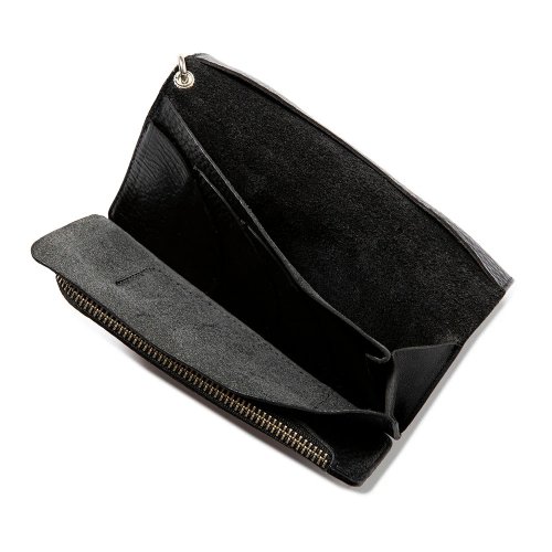 他の写真3: CALEE/SILVER STAR CONCHO LEATHER LONG WALLET（BLACK）［レザーロングウォレット-25春夏］