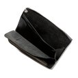 画像3: CALEE/SILVER STAR CONCHO LEATHER LONG WALLET（BLACK）［レザーロングウォレット-25春夏］ (3)