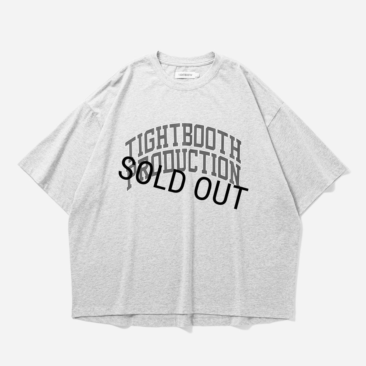 画像1: TIGHTBOOTH/COLLEGE S/S T-SHIRT（Grey）［カレッジT-25夏］ (1)