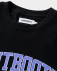 画像2: TIGHTBOOTH/COLLEGE S/S T-SHIRT（Black）［カレッジT-25夏］ (2)