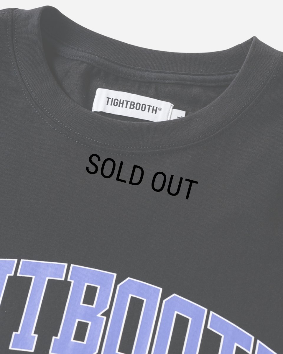 画像2: TIGHTBOOTH/COLLEGE S/S T-SHIRT（Black）［カレッジT-25夏］ (2)