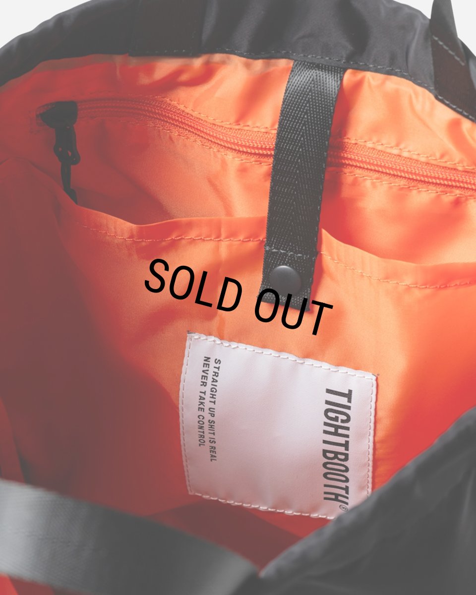 画像12: 【30%OFF】TIGHTBOOTH/LOGO KNAPSAC（Black）［ナップサック-25夏］ (12)