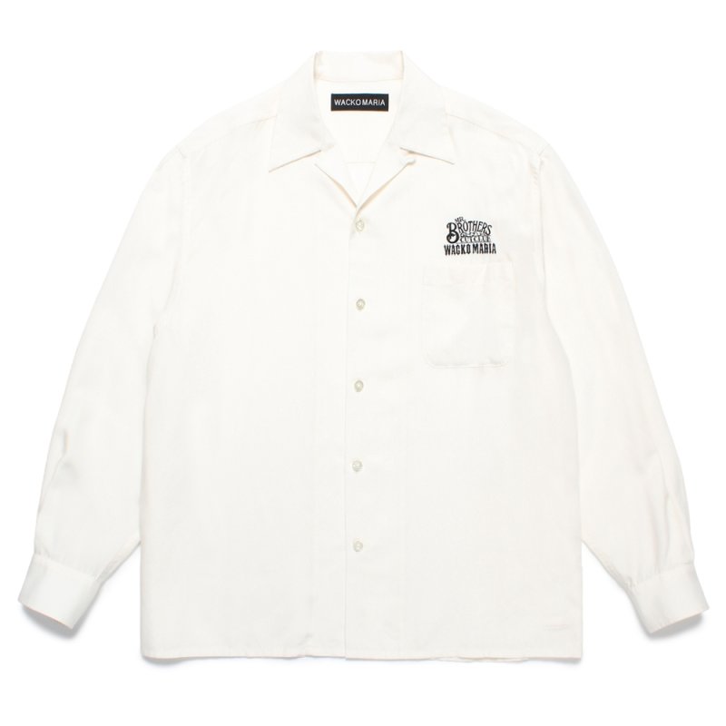 画像1: WACKO MARIA/MR.BROTHERS CUT CLUB / 50'S SHIRT（WHITE）［50'Sシャツ-25春夏］