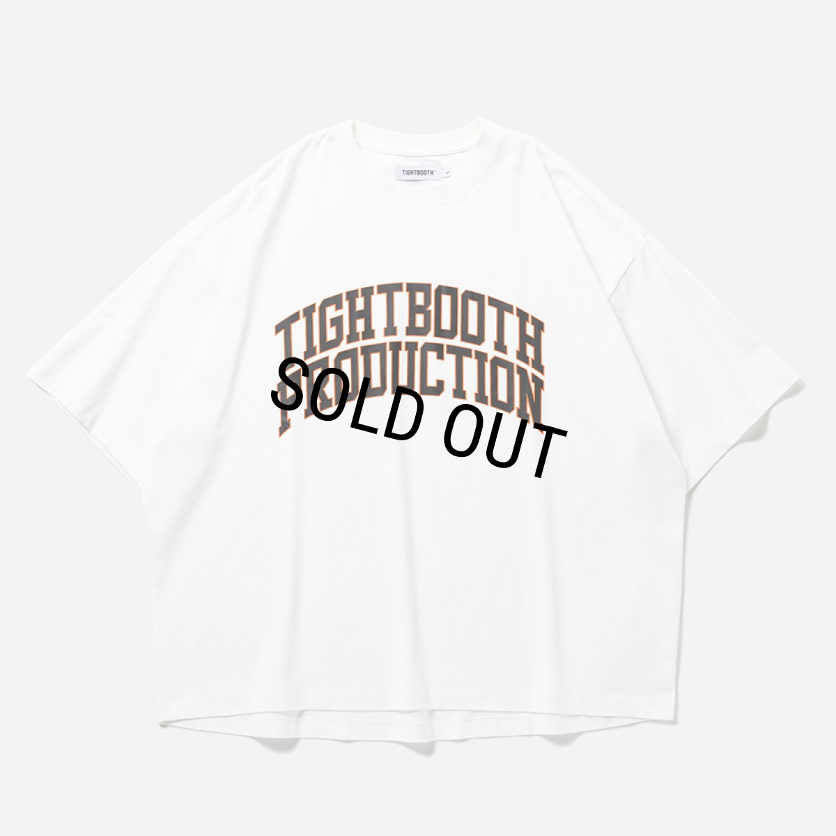 画像1: 【30%OFF】TIGHTBOOTH/COLLEGE S/S T-SHIRT（White）［カレッジT-25夏］ (1)