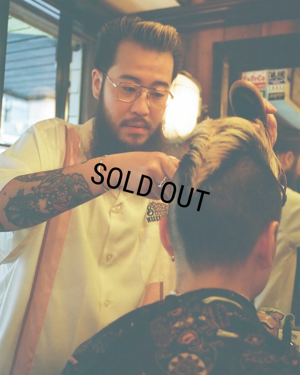 画像2: WACKO MARIA/MR.BROTHERS CUT CLUB / SWITCHING 50'S SHIRT（WHITE）［スイッチング50'Sシャツ-25春夏］ (2)