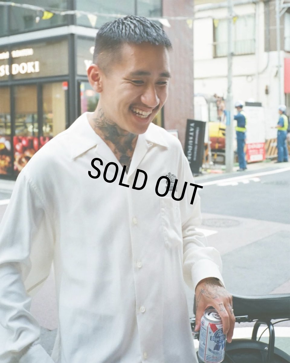 画像2: WACKO MARIA/MR.BROTHERS CUT CLUB / 50'S SHIRT（WHITE）［50'Sシャツ-25春夏］ (2)