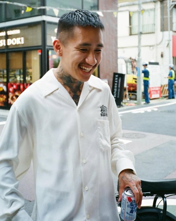 画像2: WACKO MARIA/MR.BROTHERS CUT CLUB / 50'S SHIRT（WHITE）［50'Sシャツ-25春夏］