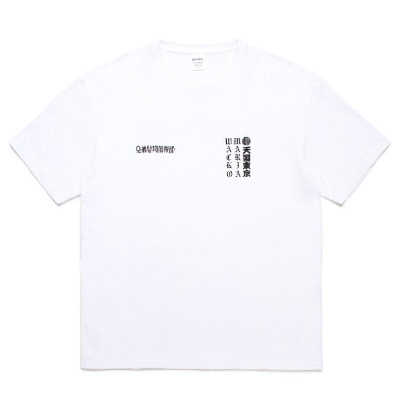画像1: WACKO MARIA/MR.BROTHERS CUT CLUB / WASHED HEAVY WEIGHT T-SHIRT（WHITE）［プリントT-25春夏］