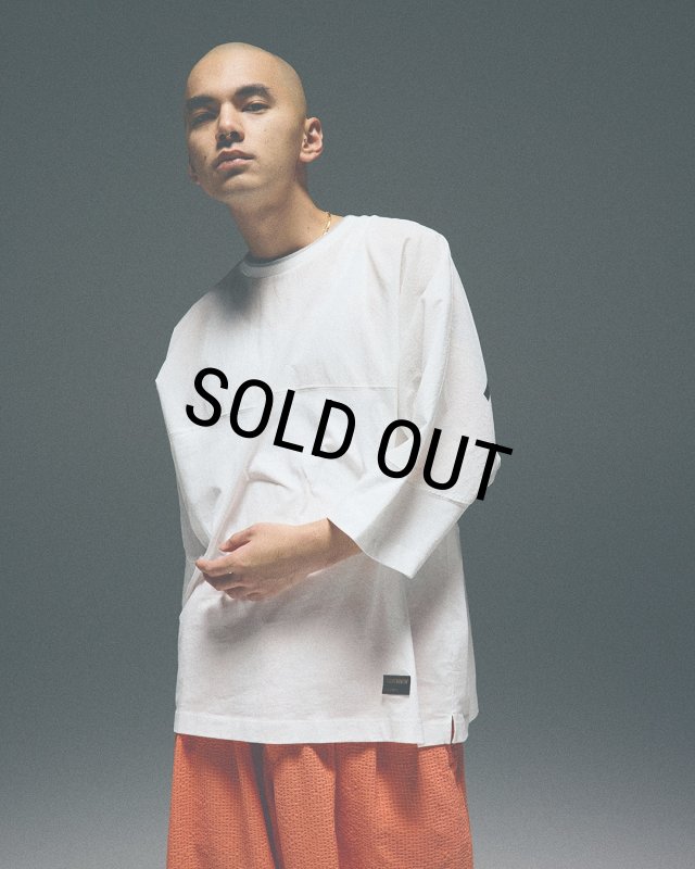 TIGHTBOOTH/3/4 SLEEVE SUZU T-SHIRT（White）［クォータースリーブT