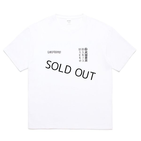 画像1: WACKO MARIA/MR.BROTHERS CUT CLUB / WASHED HEAVY WEIGHT T-SHIRT（WHITE）［プリントT-25春夏］