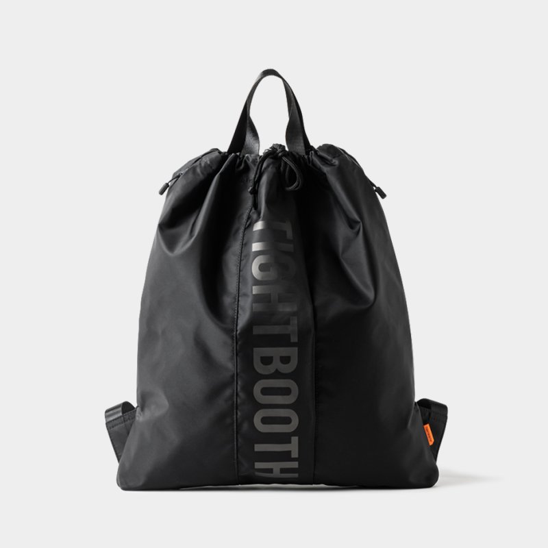 画像1: TIGHTBOOTH/LOGO KNAPSAC（Black）［ナップサック-25夏］