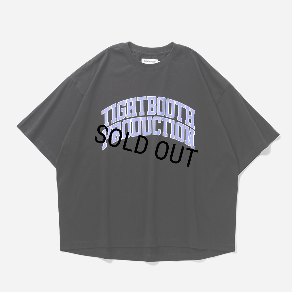 画像1: TIGHTBOOTH/COLLEGE S/S T-SHIRT（Black）［カレッジT-25夏］ (1)
