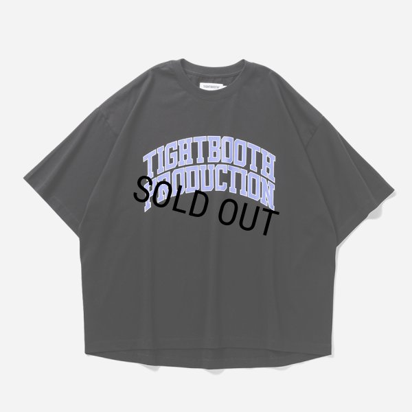 画像1: TIGHTBOOTH/COLLEGE S/S T-SHIRT（Black）［カレッジT-25夏］