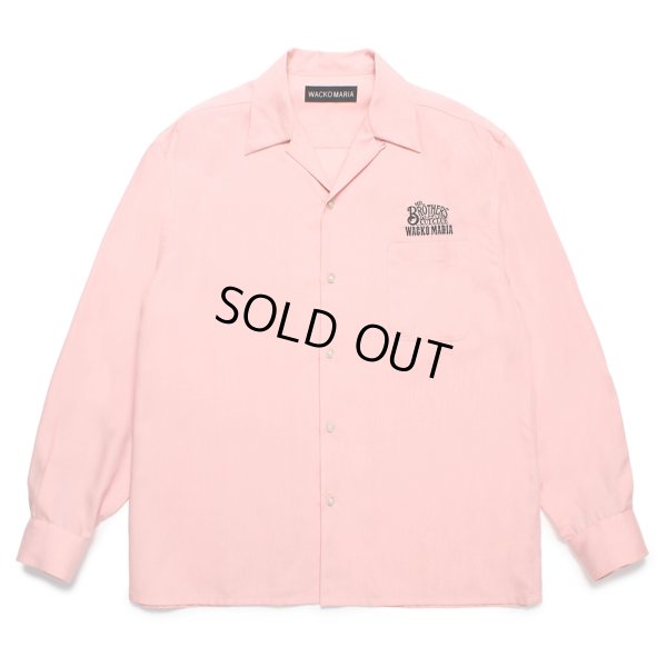 画像1: WACKO MARIA/MR.BROTHERS CUT CLUB / 50'S SHIRT（PINK）［50'Sシャツ-25春夏］