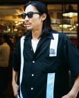 画像2: WACKO MARIA/MR.BROTHERS CUT CLUB / SWITCHING 50'S SHIRT（BLACK）［スイッチング50'Sシャツ-25春夏］ (2)