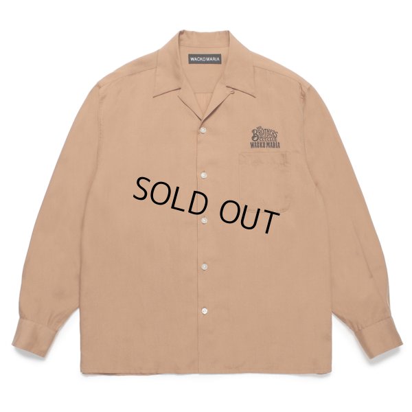 画像1: WACKO MARIA/MR.BROTHERS CUT CLUB / 50'S SHIRT（BROWN）［50'Sシャツ-25春夏］
