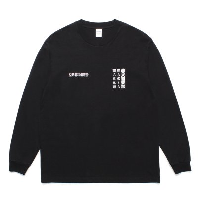 画像1: WACKO MARIA/MR.BROTHERS CUT CLUB / WASHED HEAVY WEIGHT LONG SLEEVE T-SHIRT（BLACK）［プリント長袖T-25春夏］