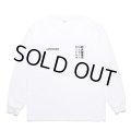 WACKO MARIA/MR.BROTHERS CUT CLUB / WASHED HEAVY WEIGHT LONG SLEEVE T-SHIRT（WHITE）［プリント長袖T-25春夏］
