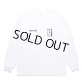 WACKO MARIA/MR.BROTHERS CUT CLUB / WASHED HEAVY WEIGHT LONG SLEEVE T-SHIRT（WHITE）［プリント長袖T-25春夏］