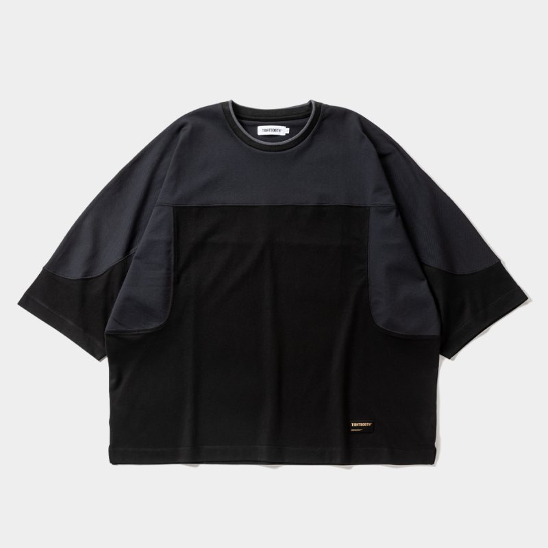 画像1: TIGHTBOOTH/3/4 SLEEVE SUZU T-SHIRT（Black）［クォータースリーブT-25夏］