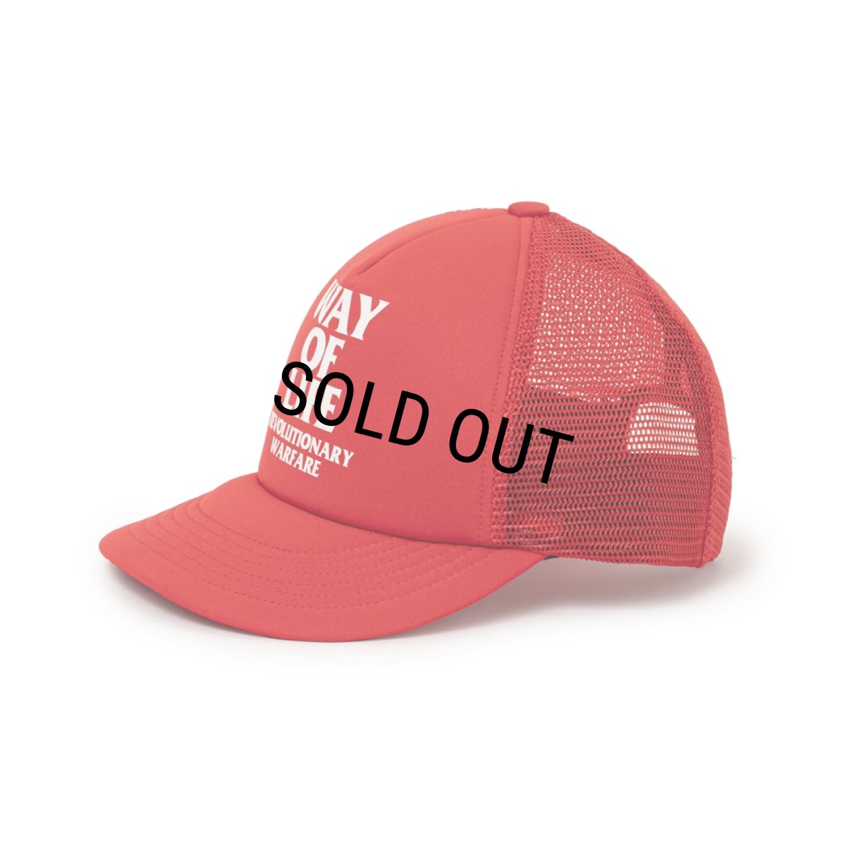 画像3: 【30%OFF】RATS/MESH CAP "WAY OF LIFE"（RED）［メッシュキャップ-25春夏］ (3)