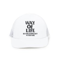 RATS/MESH CAP "WAY OF LIFE"（WHITE）［メッシュキャップ-25春夏］