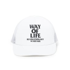 画像1: RATS/MESH CAP "WAY OF LIFE"（WHITE）［メッシュキャップ-25春夏］ (1)