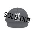 RATS/MESH CAP "WAY OF LIFE"（BLACK）［メッシュキャップ-25春夏］