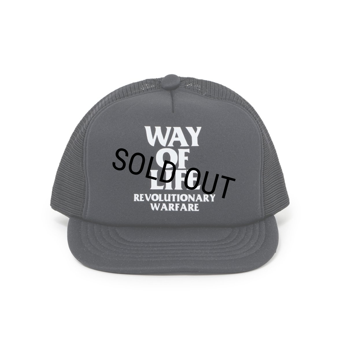 画像1: RATS/MESH CAP "WAY OF LIFE"（BLACK）［メッシュキャップ-25春夏］ (1)