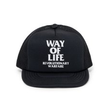 画像1: RATS/MESH CAP "WAY OF LIFE"（BLACK）［メッシュキャップ-25春夏］ (1)
