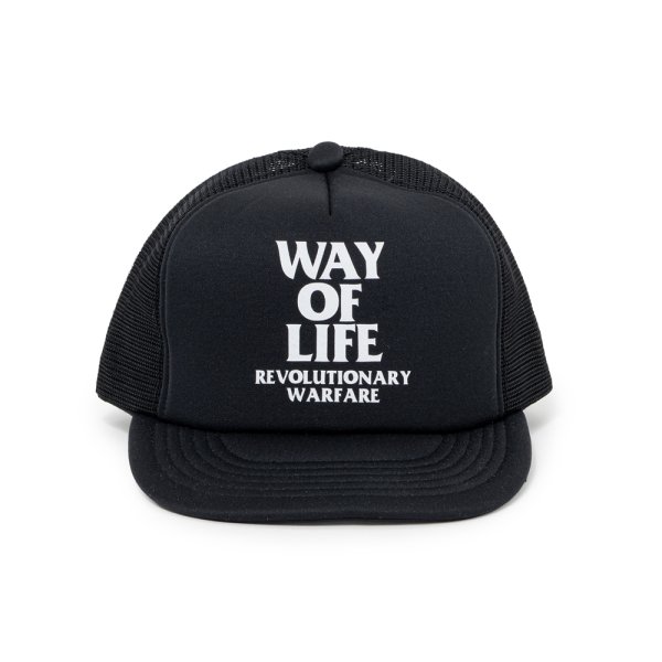 画像1: RATS/MESH CAP "WAY OF LIFE"（BLACK）［メッシュキャップ-25春夏］