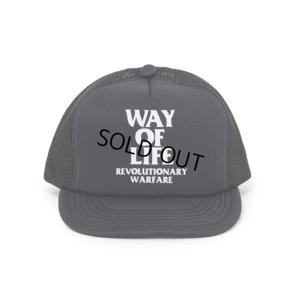 画像1: RATS/MESH CAP "WAY OF LIFE"（BLACK）［メッシュキャップ-25春夏］