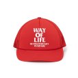 画像1: RATS/MESH CAP "WAY OF LIFE"（RED）［メッシュキャップ-25春夏］ (1)