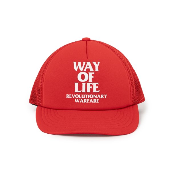 画像1: RATS/MESH CAP "WAY OF LIFE"（RED）［メッシュキャップ-25春夏］