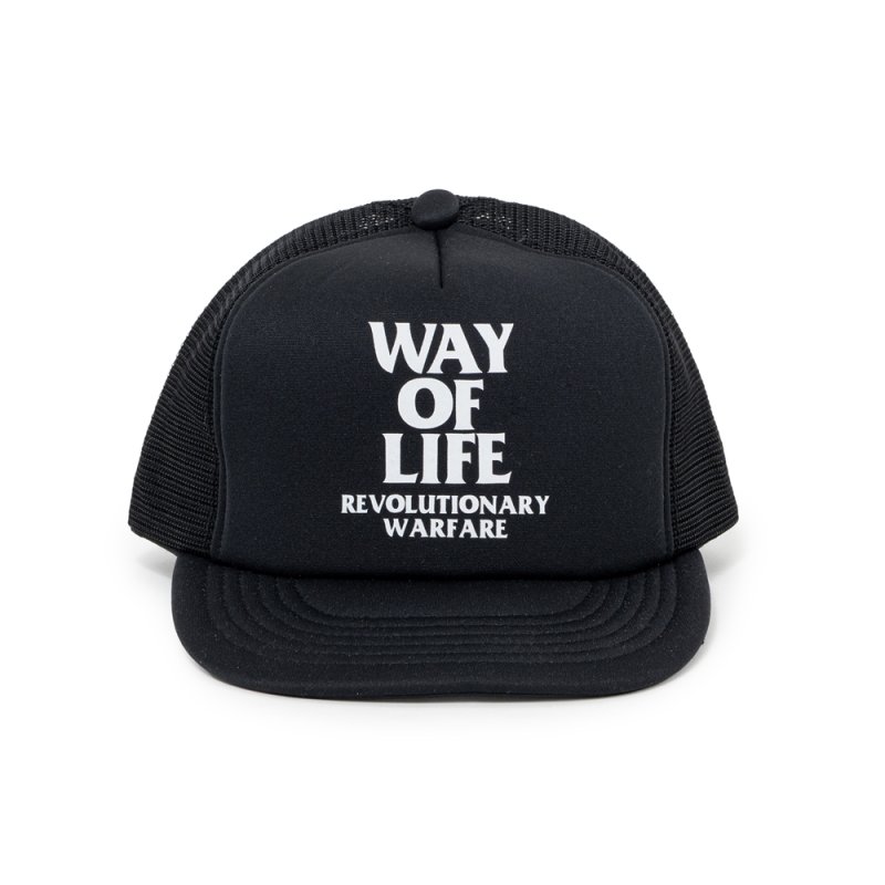 画像1: RATS/MESH CAP "WAY OF LIFE"（BLACK）［メッシュキャップ-25春夏］