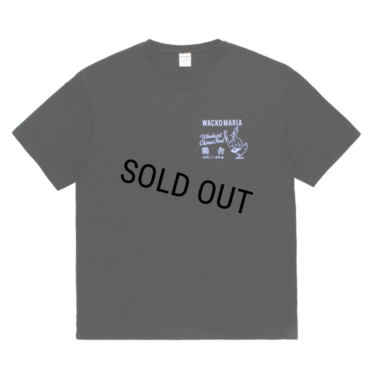 画像2: WACKO MARIA/鶏舎 / WASHED HEAVY WEIGHT T-SHIRT（BLACK）［プリントT-25春夏］ (2)